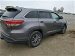 2019 Toyota Highlander Hybrid Серый vin: 5TDJGRFH9KS065818