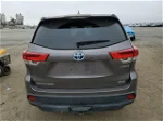 2019 Toyota Highlander Hybrid Серый vin: 5TDJGRFH9KS065818