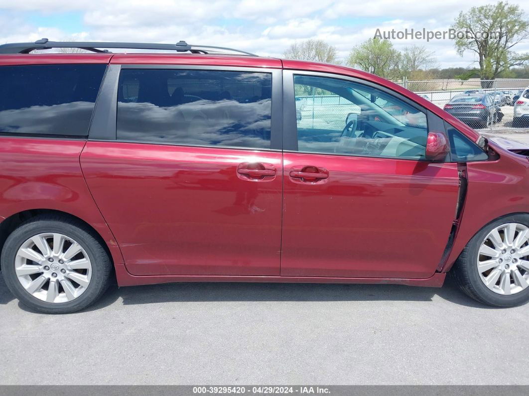 2014 Toyota Sienna Le 7 Passenger Red vin: 5TDJK3DC9ES084070