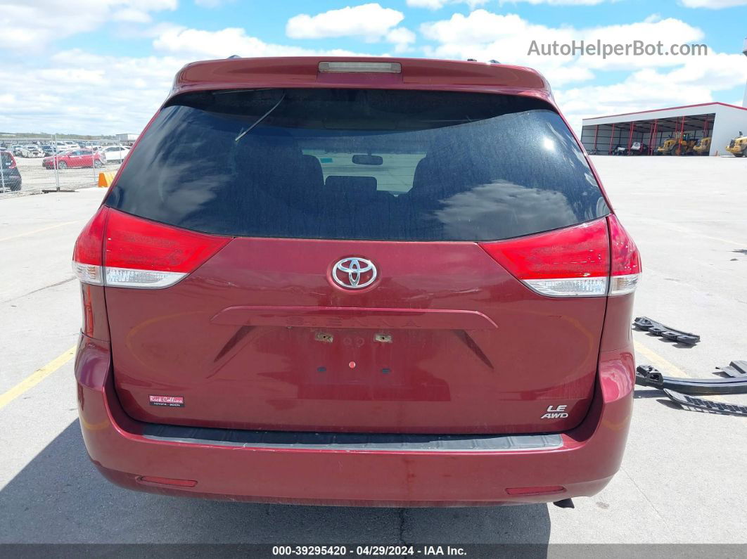 2014 Toyota Sienna Le 7 Passenger Red vin: 5TDJK3DC9ES084070