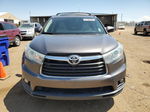 2016 Toyota Highlander Xle Gray vin: 5TDJKRFH0GS240771