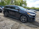 2016 Toyota Highlander Xle Black vin: 5TDJKRFH1GS245817