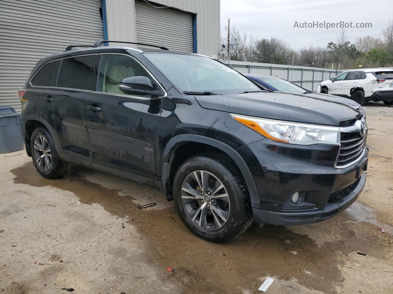 2016 Toyota Highlander Xle Black vin: 5TDJKRFH1GS258101