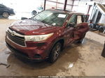 2016 Toyota Highlander Xle V6 Red vin: 5TDJKRFH1GS273794