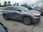 2016 Toyota Highlander Xle Gray vin: 5TDJKRFH1GS302324