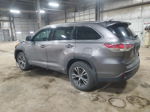 2016 Toyota Highlander Xle Серый vin: 5TDJKRFH1GS351331