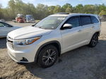 2016 Toyota Highlander Xle White vin: 5TDJKRFH2GS261251