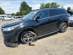 2016 Toyota Highlander Xle Black vin: 5TDJKRFH3GS352254