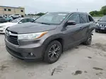 2016 Toyota Highlander Xle Gray vin: 5TDJKRFH3GS504131