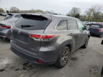 2016 Toyota Highlander Xle Gray vin: 5TDJKRFH4GS250803