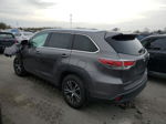 2016 Toyota Highlander Xle Gray vin: 5TDJKRFH4GS250803