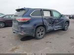 2016 Toyota Highlander Xle V6 Blue vin: 5TDJKRFH4GS345619