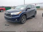 2016 Toyota Highlander Xle V6 Blue vin: 5TDJKRFH4GS345619