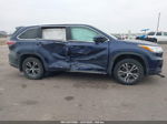 2016 Toyota Highlander Xle V6 Blue vin: 5TDJKRFH4GS345619