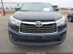 2016 Toyota Highlander Xle V6 Blue vin: 5TDJKRFH4GS345619