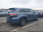 2016 Toyota Highlander Xle V6 Blue vin: 5TDJKRFH4GS502548