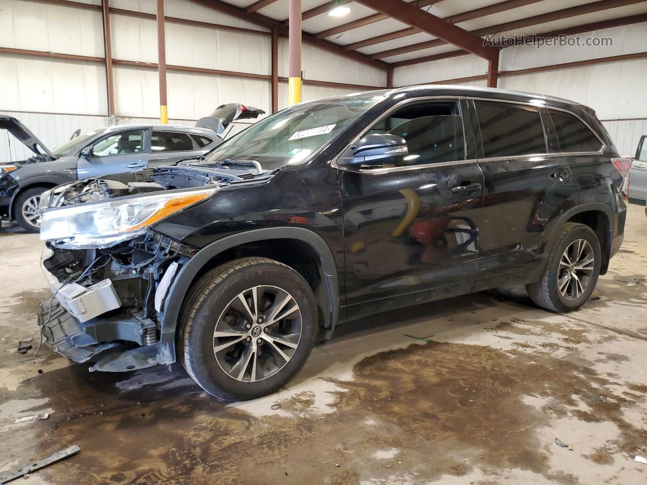 2016 Toyota Highlander Xle Black vin: 5TDJKRFH5GS290114