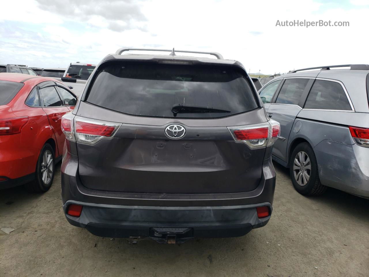 2016 Toyota Highlander Xle Gray vin: 5TDJKRFH8GS281021