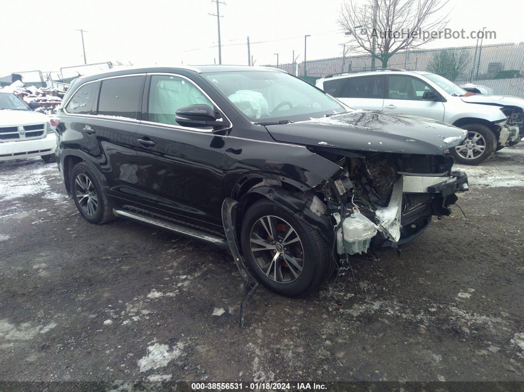 2016 Toyota Highlander Xle V6 Black vin: 5TDJKRFH8GS321596