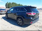 2016 Toyota Highlander Xle V6 Black vin: 5TDJKRFH9GS258458