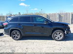 2016 Toyota Highlander Xle V6 Black vin: 5TDJKRFH9GS258458