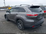 2016 Toyota Highlander Xle V6 Gray vin: 5TDJKRFHXGS242219