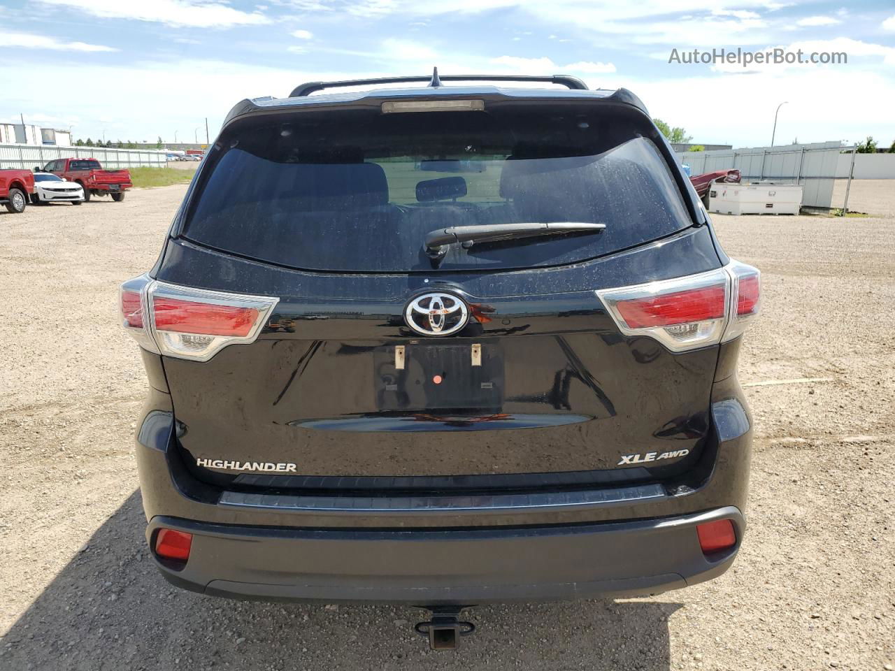 2016 Toyota Highlander Xle Black vin: 5TDJKRFHXGS319008