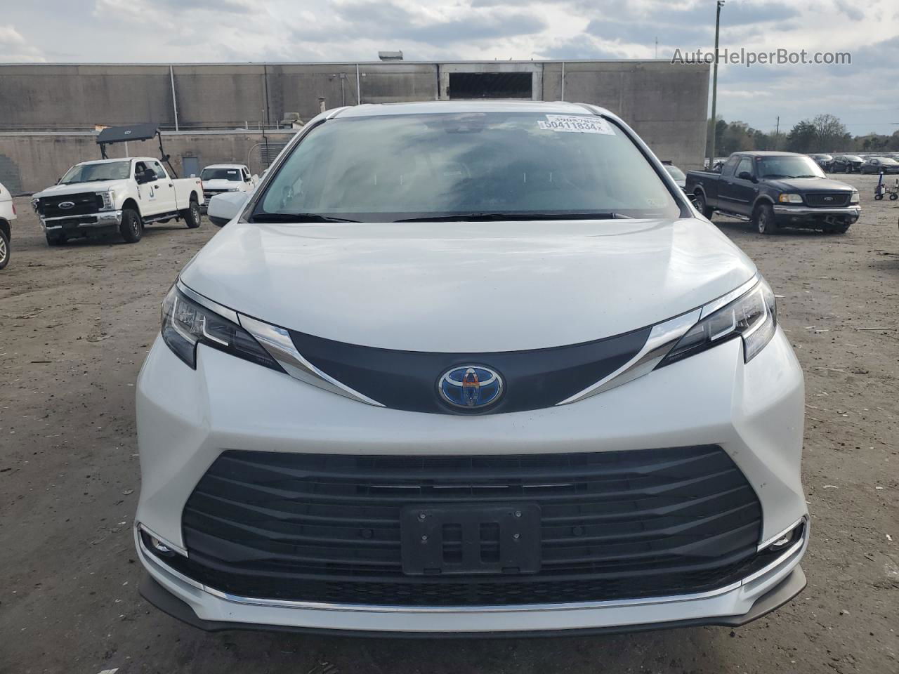 2022 Toyota Sienna Xle Белый vin: 5TDJRKEC2NS084870