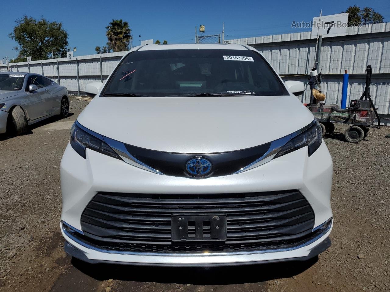 2022 Toyota Sienna Xle White vin: 5TDJRKEC7NS086033