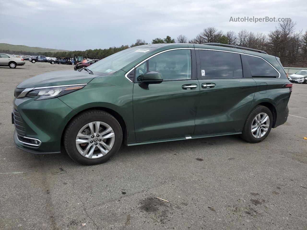 2022 Toyota Sienna Xle Green vin: 5TDJRKEC8NS102613