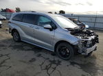 2022 Toyota Sienna Xle Silver vin: 5TDJRKEC9NS076863