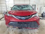 2022 Toyota Sienna Xle Burgundy vin: 5TDJRKECXNS077083