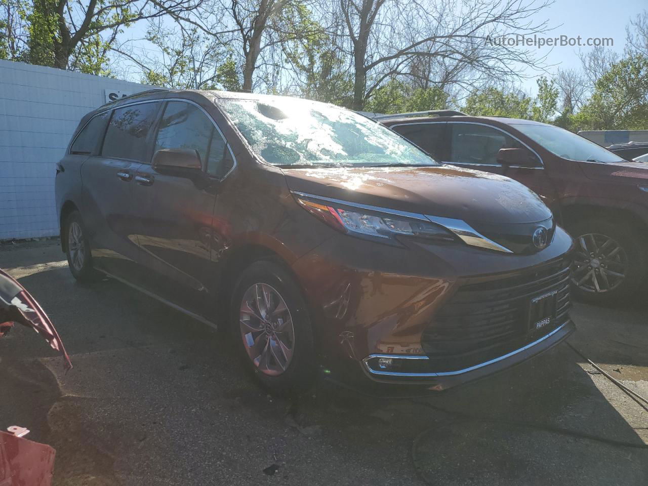 2022 Toyota Sienna Xle Orange vin: 5TDJSKFC3NS060127