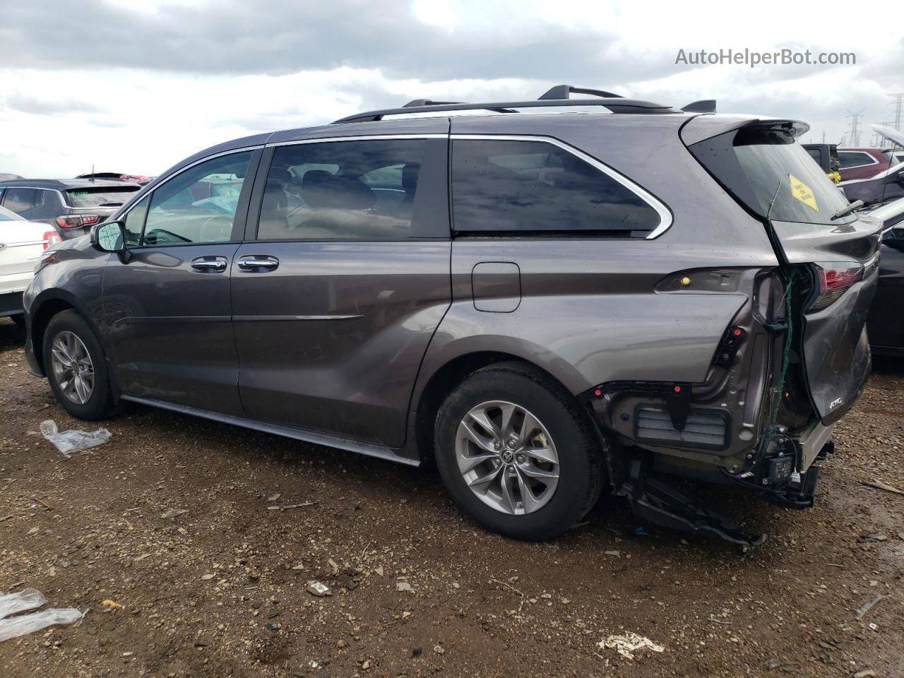 2022 Toyota Sienna Xle Gray vin: 5TDJSKFC4NS065420