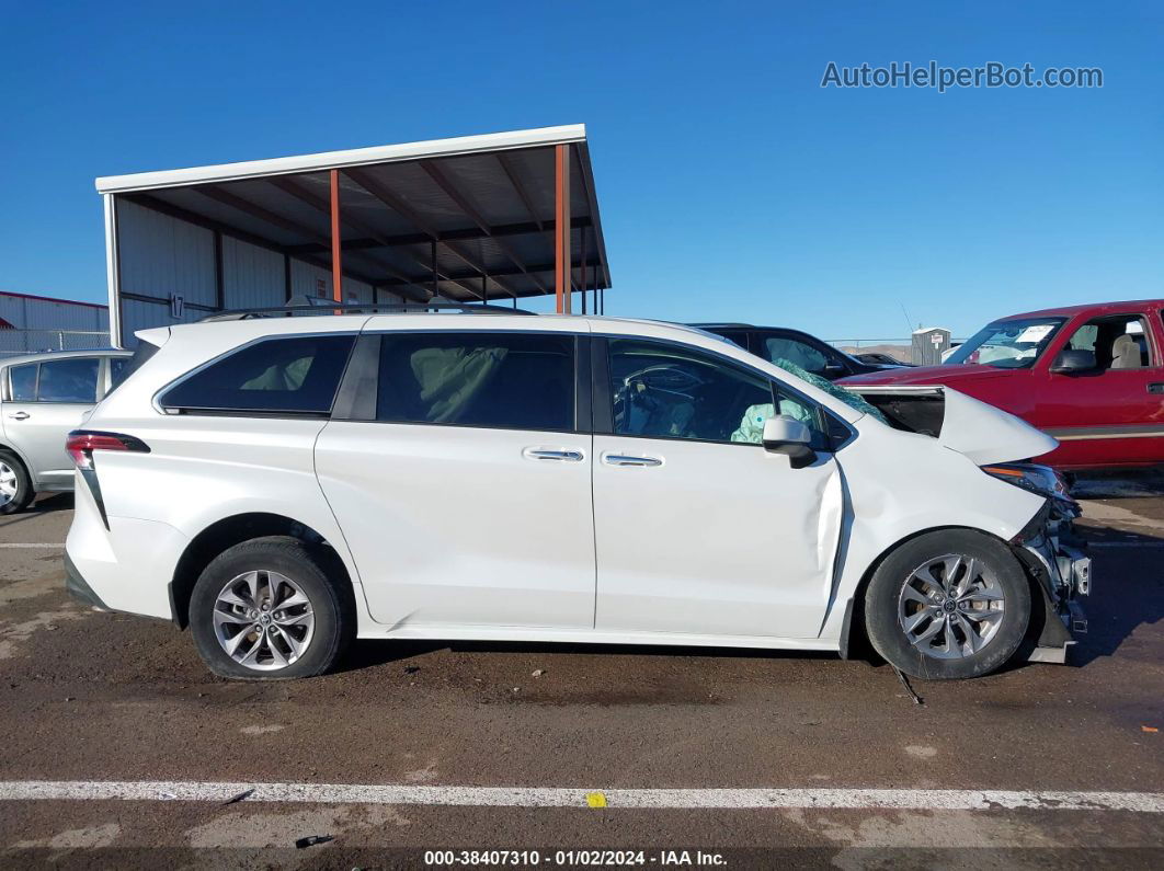 2022 Toyota Sienna Xle White vin: 5TDJSKFC5NS043524