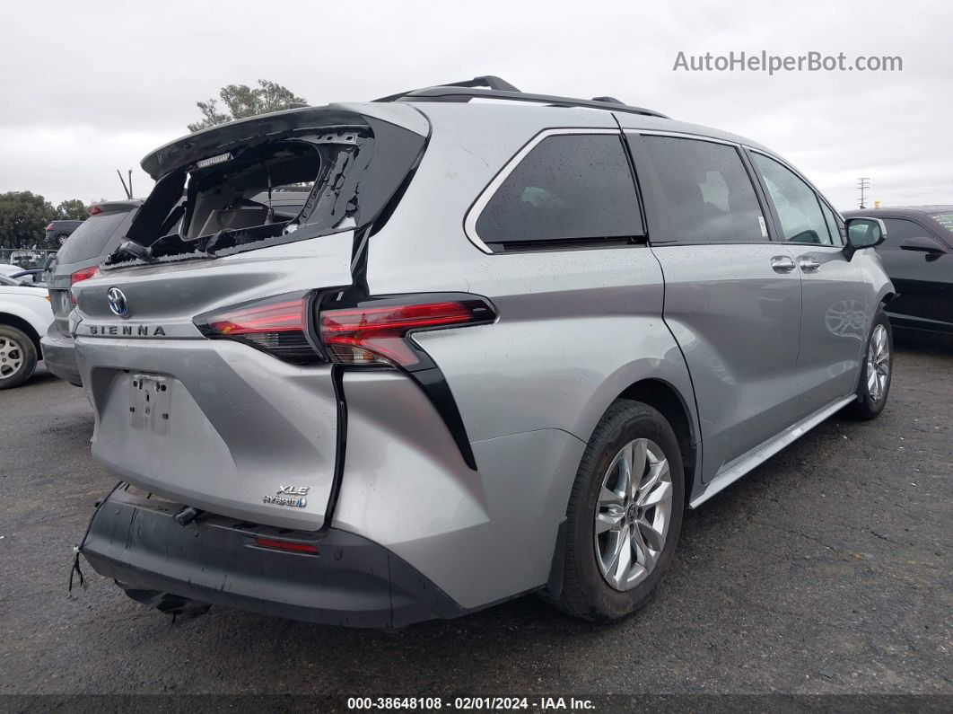 2022 Toyota Sienna Xle Silver vin: 5TDJSKFC9NS063534