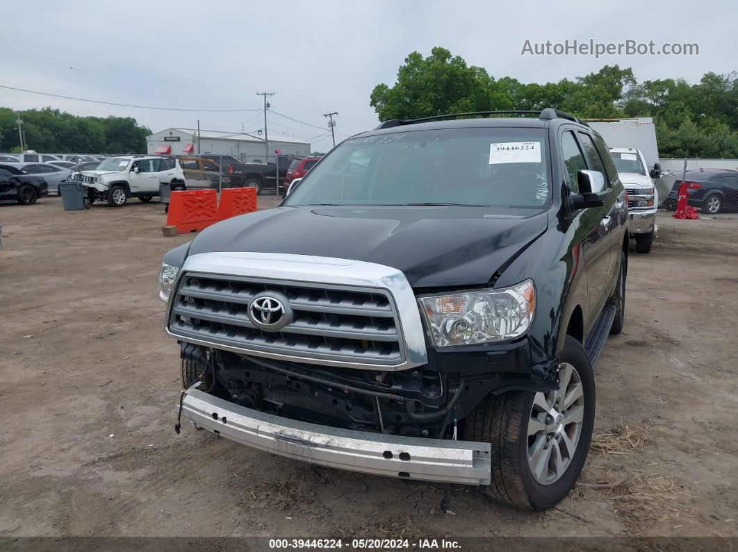 2016 Toyota Sequoia Limited 5.7l V8 Black vin: 5TDJW5G10GS132388