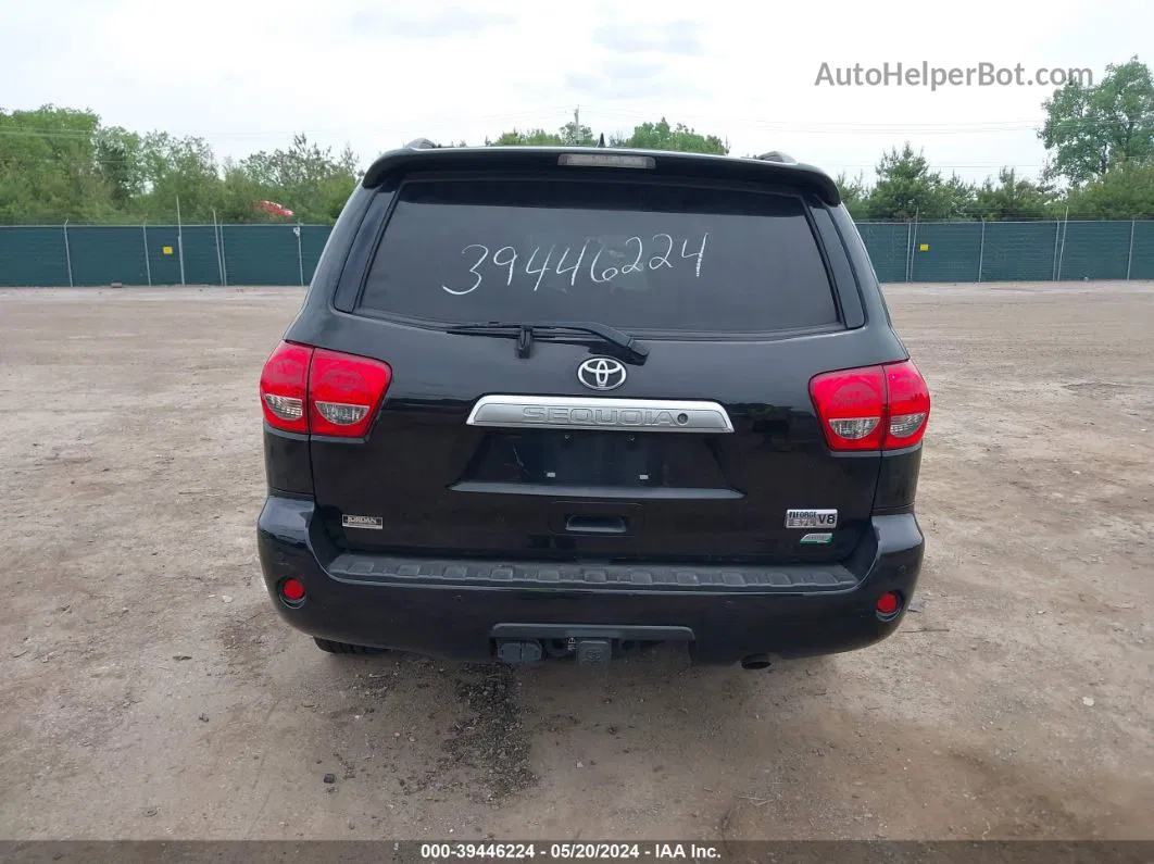 2016 Toyota Sequoia Limited 5.7l V8 Black vin: 5TDJW5G10GS132388