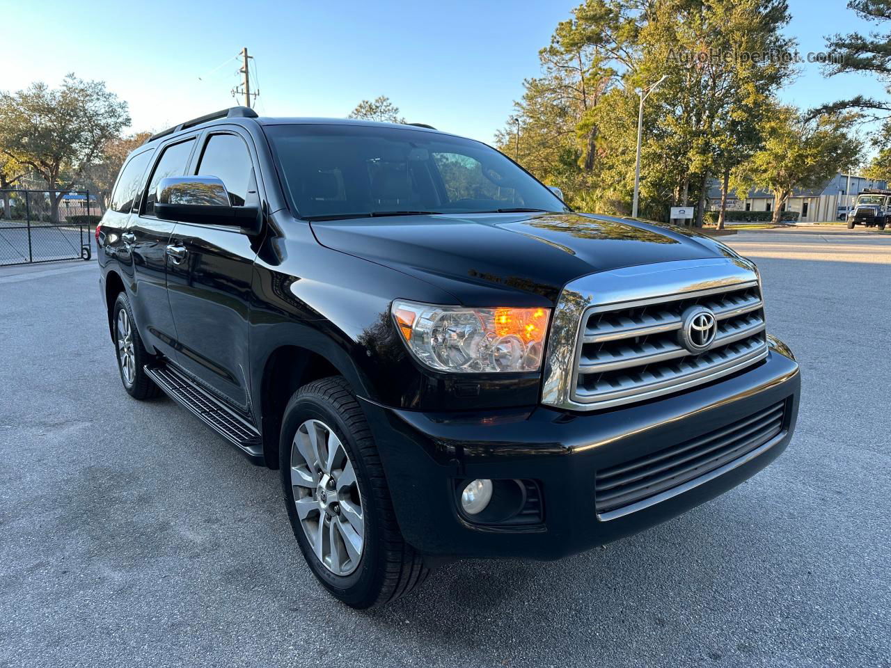 2017 Toyota Sequoia Limited Black vin: 5TDJW5G13HS151261