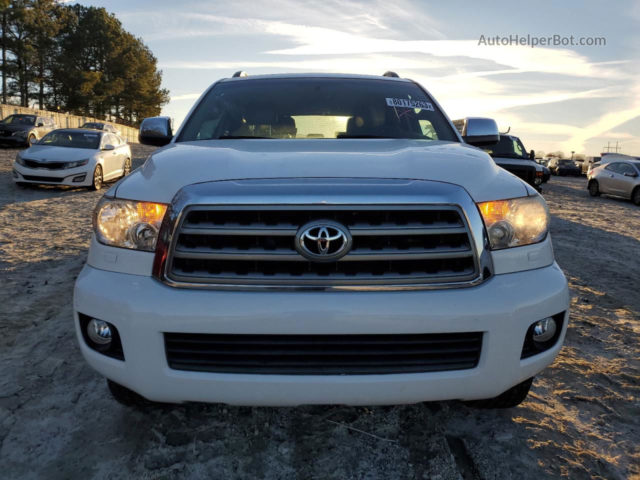 2016 Toyota Sequoia Limited White vin: 5TDJW5G14GS128568