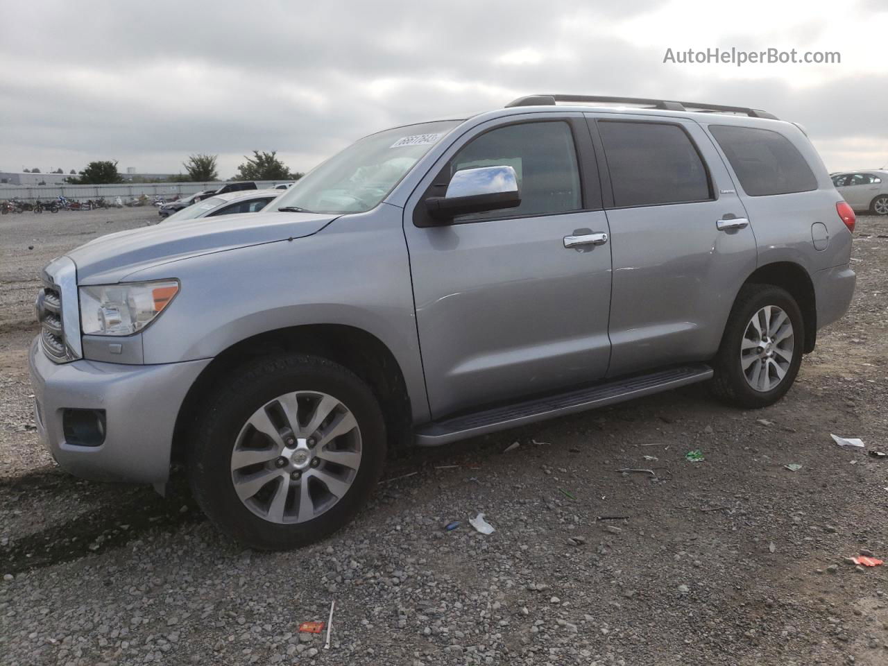 2017 Toyota Sequoia Limited Silver vin: 5TDJW5G14HS150720