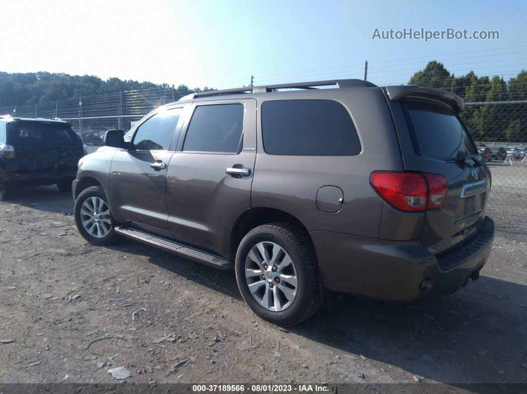 2016 Toyota Sequoia Limited Gray vin: 5TDJW5G15GS137523