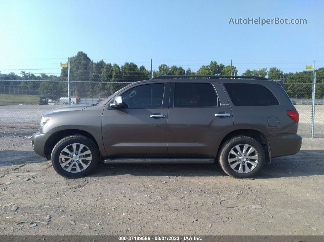 2016 Toyota Sequoia Limited Gray vin: 5TDJW5G15GS137523