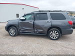 2017 Toyota Sequoia Limited Gray vin: 5TDJW5G18HS148968