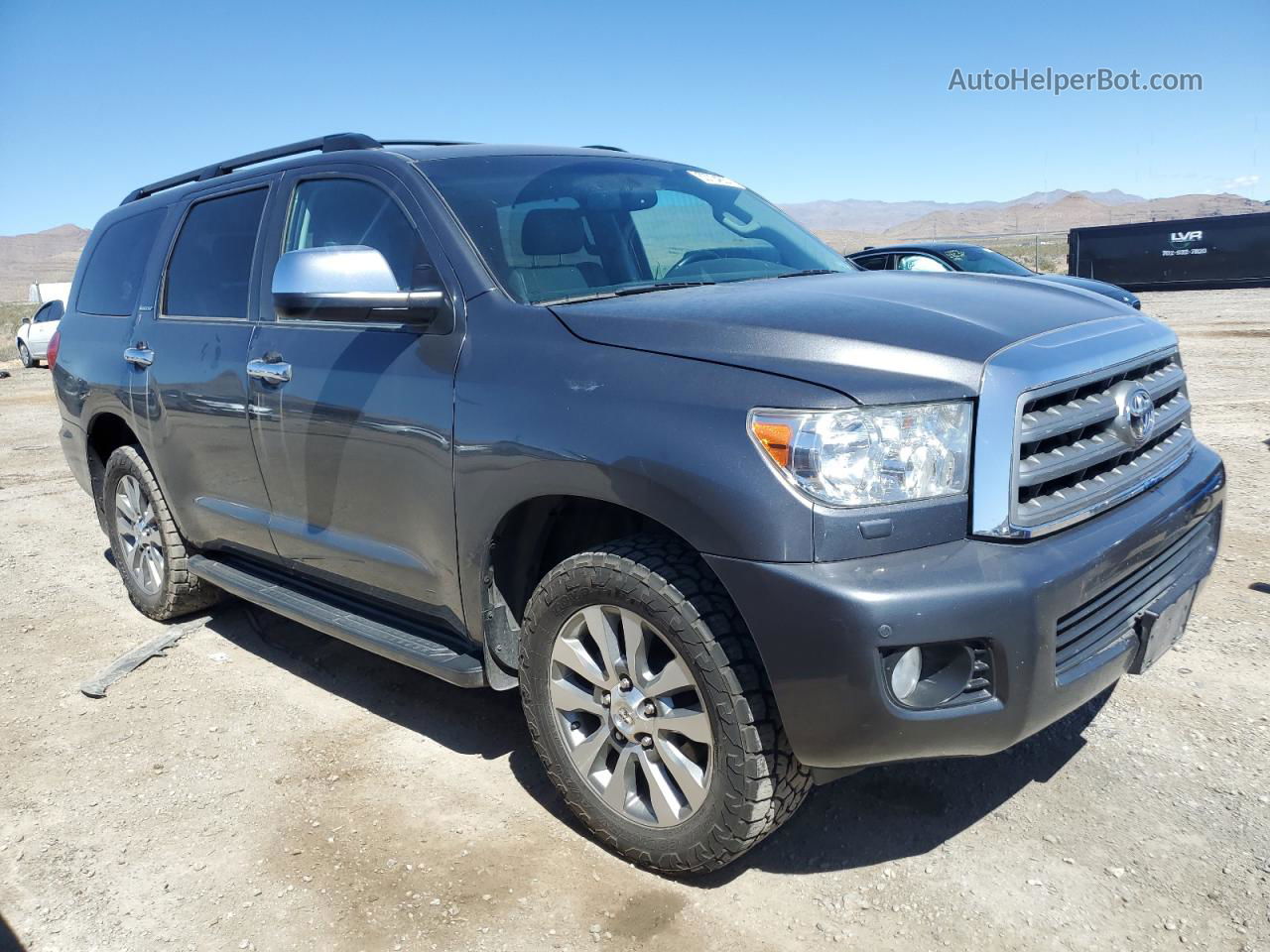 2016 Toyota Sequoia Limited Silver vin: 5TDJW5G1XGS146749