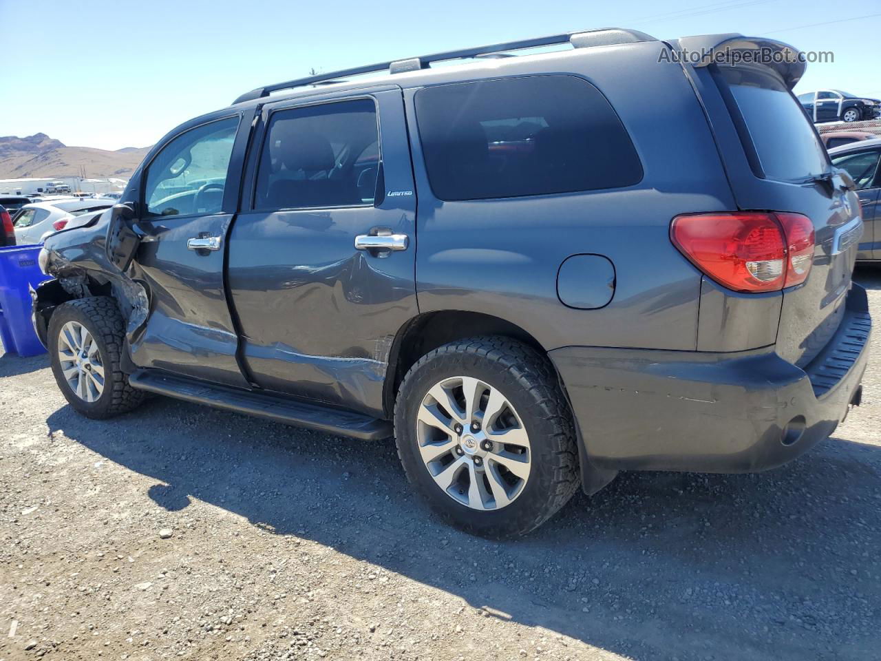 2016 Toyota Sequoia Limited Silver vin: 5TDJW5G1XGS146749