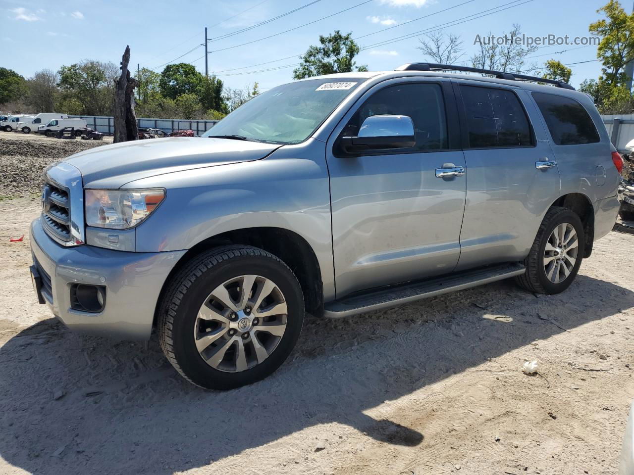 2017 Toyota Sequoia Limited Gray vin: 5TDJY5G12HS152332