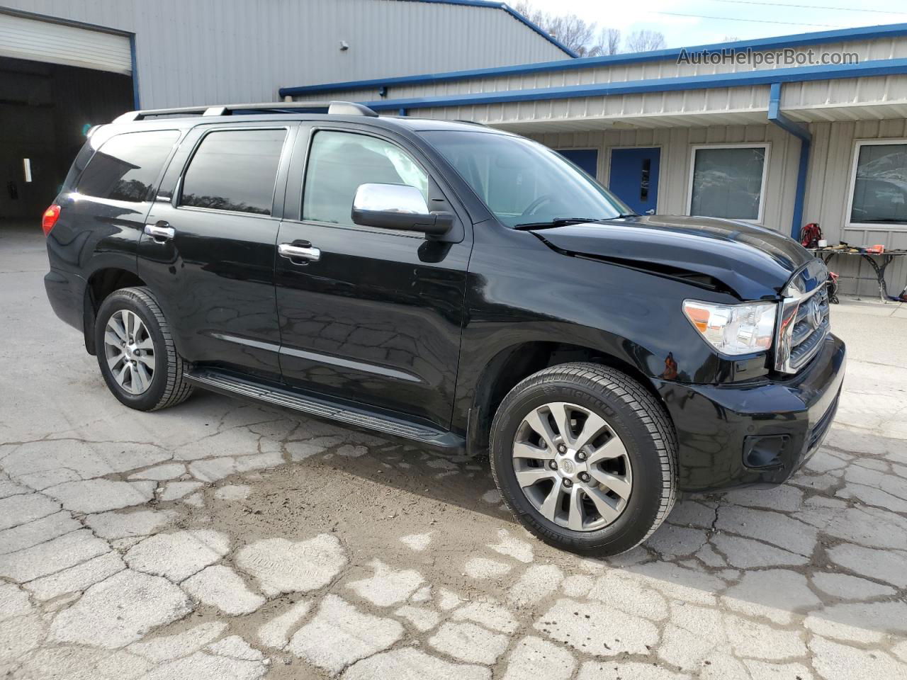 2017 Toyota Sequoia Limited Black vin: 5TDJY5G12HS155411