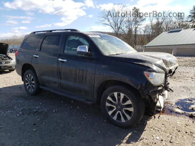 2016 Toyota Sequoia Limited Black vin: 5TDJY5G13GS143248