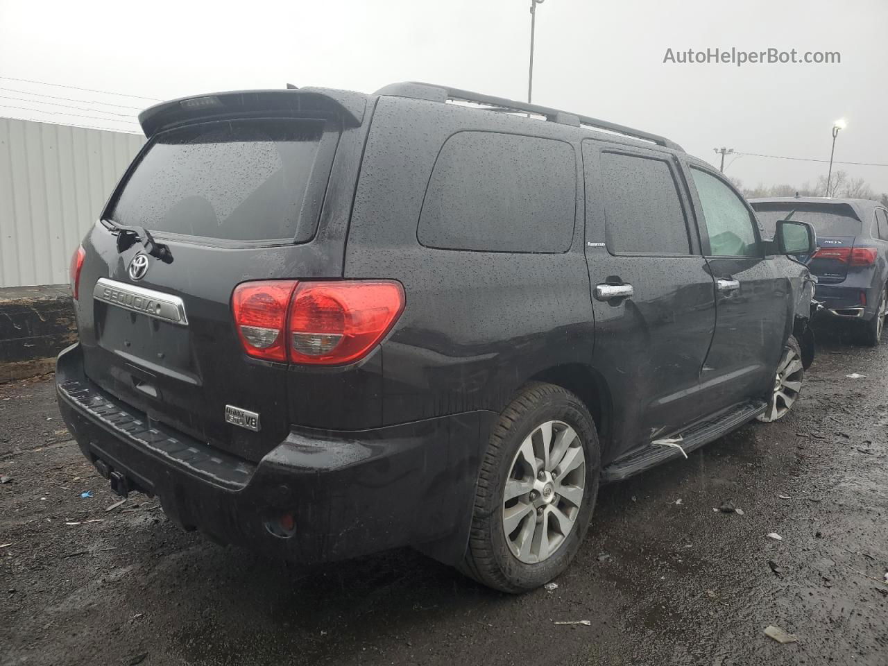 2017 Toyota Sequoia Limited Черный vin: 5TDJY5G14HS153711